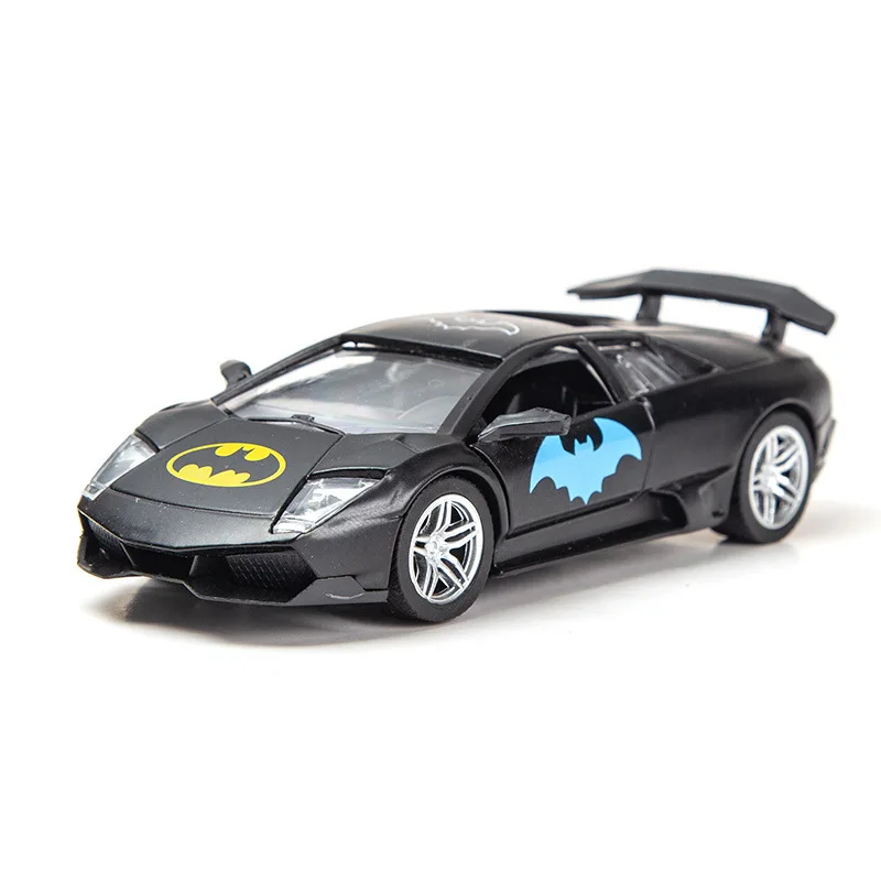 TAKARA TOMY 1:32 Cartoon Alloy Car Models Ornaments Anime Hello Kitty Spider Man Lamborghini Cars Decor Children Toys Boys Gifts