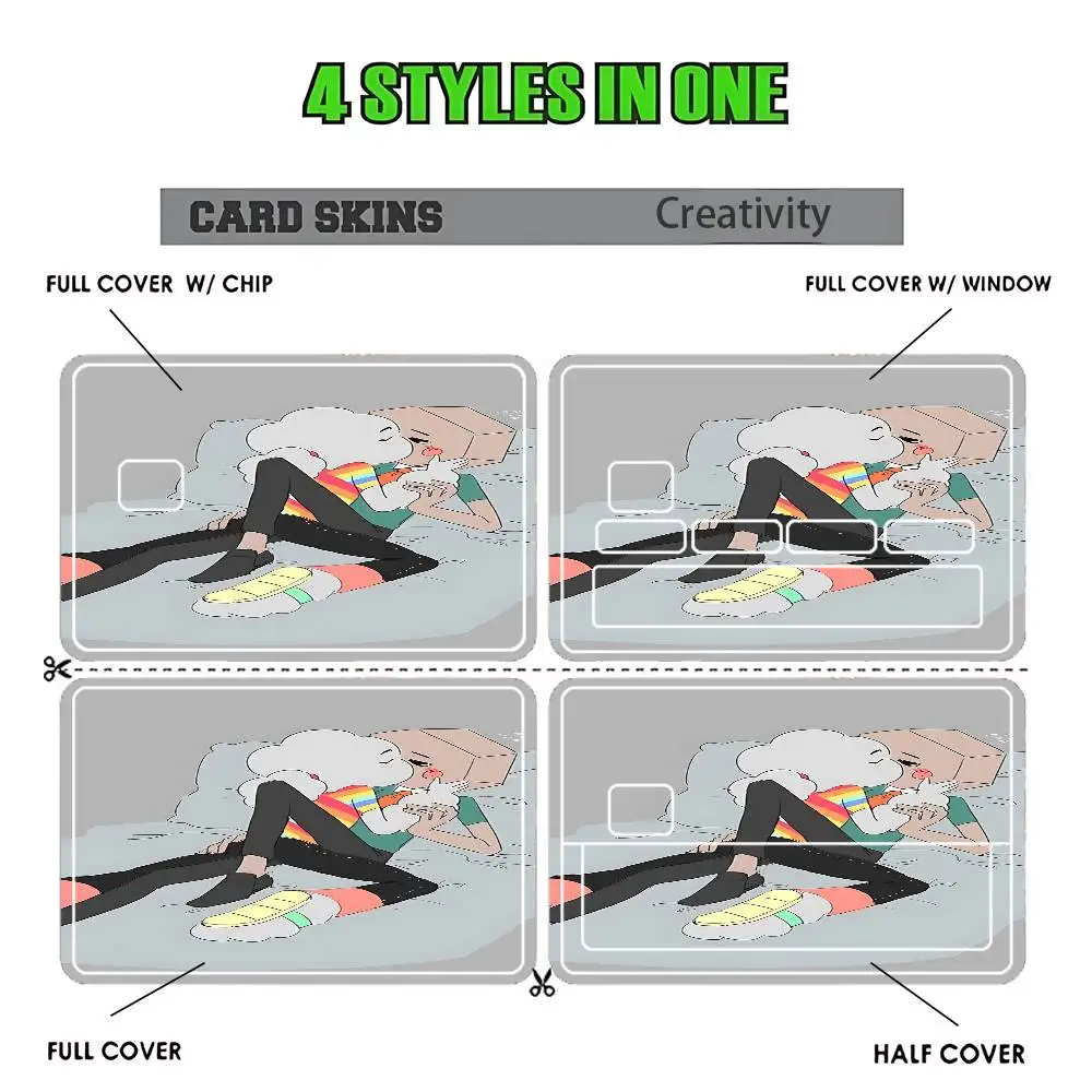 Larry x Mr small Credit Debit Bank Film Skin Sticker Front Cover