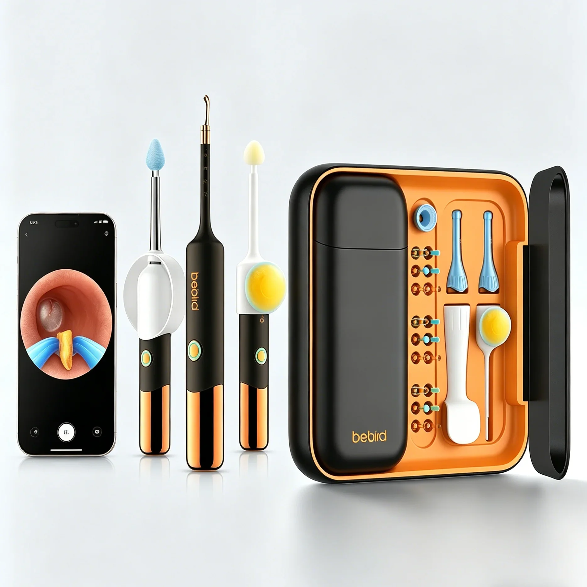 

Bebird Ultra– EarSight Ear Wax Pick Tongs Earwax Remover Earpick Ear / Oral / Nose Operational Cleaner Clip Tweezers Tool