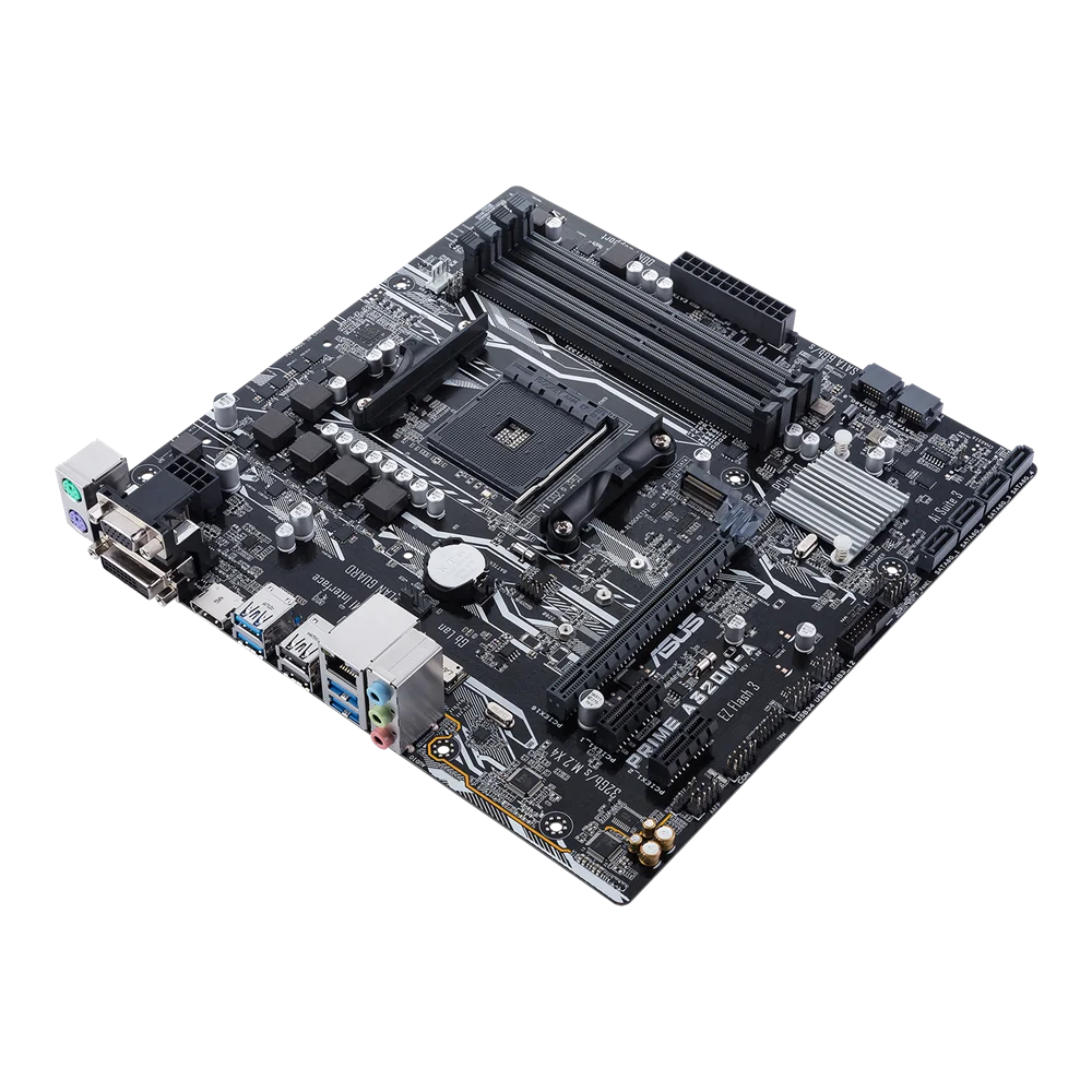 اللوحة الأم ASUS PRIME A320M-A AMD A320 AM4 تدعم Ryzen 5 5600 3500X 7 5700X 1800X 3 3200G 9 5950X CPU DDR4128GB HDMI DVI mATX