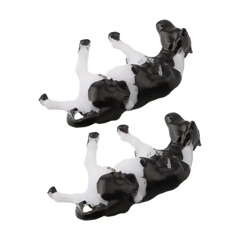 Komodell Modellprydnadssaker 1/87 10 stilar/förpackning Färgglad Handkolorerad Höjd 1,0 cm-2,0 cm Längd 2,0 cm-3,0 cm Plast 8 best sales miniatyr ko leksaker - №1