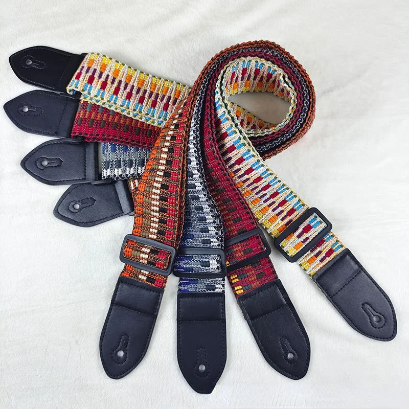 Woven Straps for National Wind Power Guitar, Bass Yukri and Other Musical Instrument Accessories