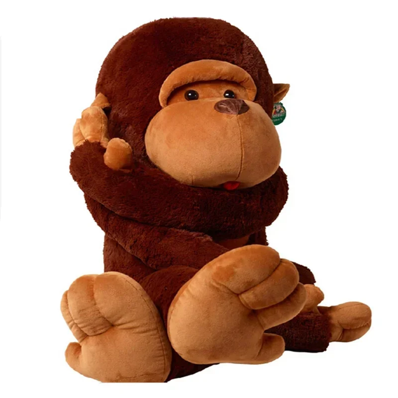 70-130cm Huge Soft Big mouth Monkey Animal Plush Stuffed toys Long-armed Hug Orangutan Hip Hop Monkey figurine gorilla pillow