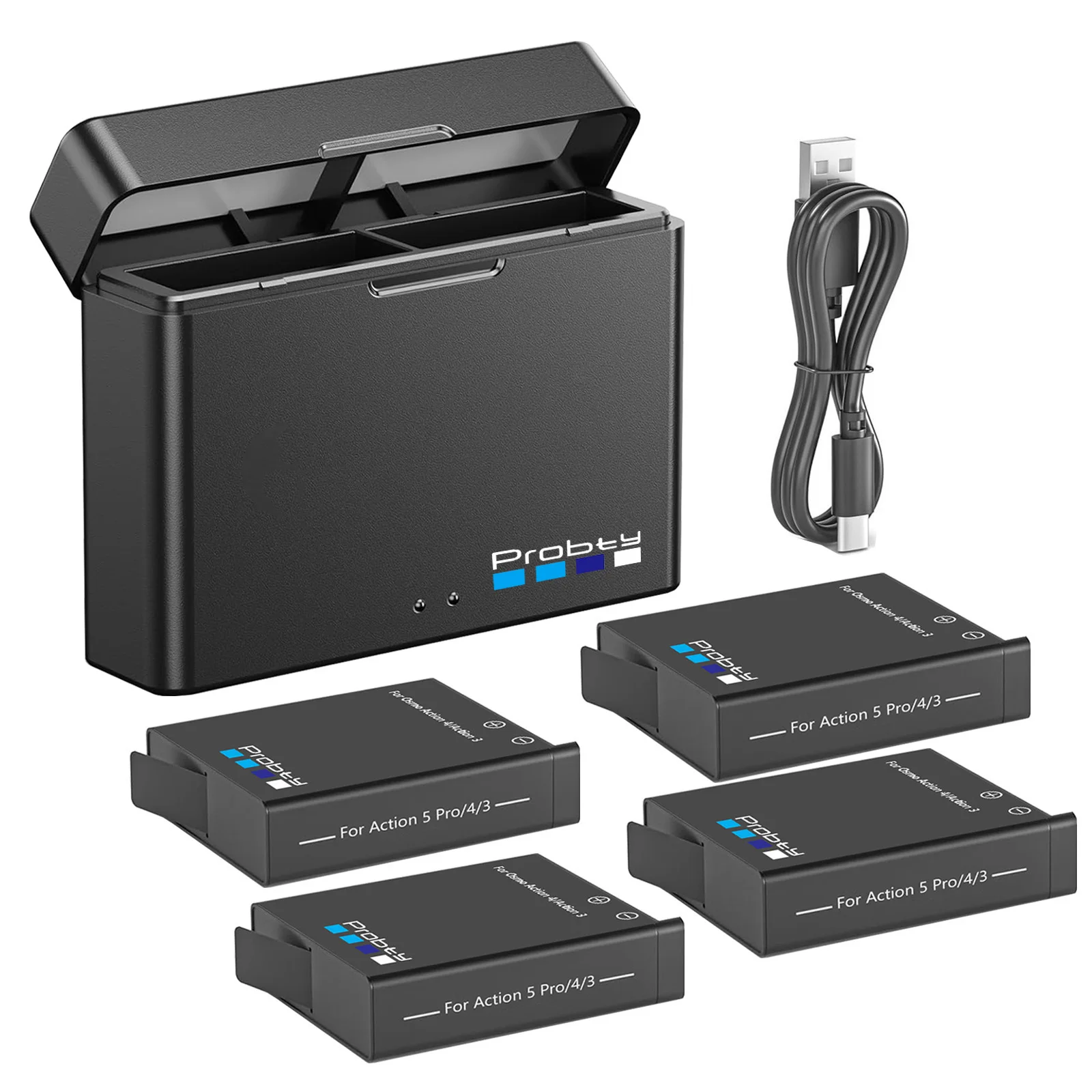 Voor DJI Osmo Action 6 Action 5 Pro/4 Camera Batterij 2200mAh Batterijen En Oplader Voor DJI Osmo Action 4/3 Osmo 360 Batterij