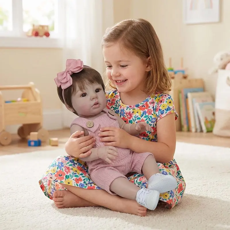 48cm Hand Made High Quality Detailed Painting Abigail Full Vinyl Body Real Soft Touch Girl Doll view 4