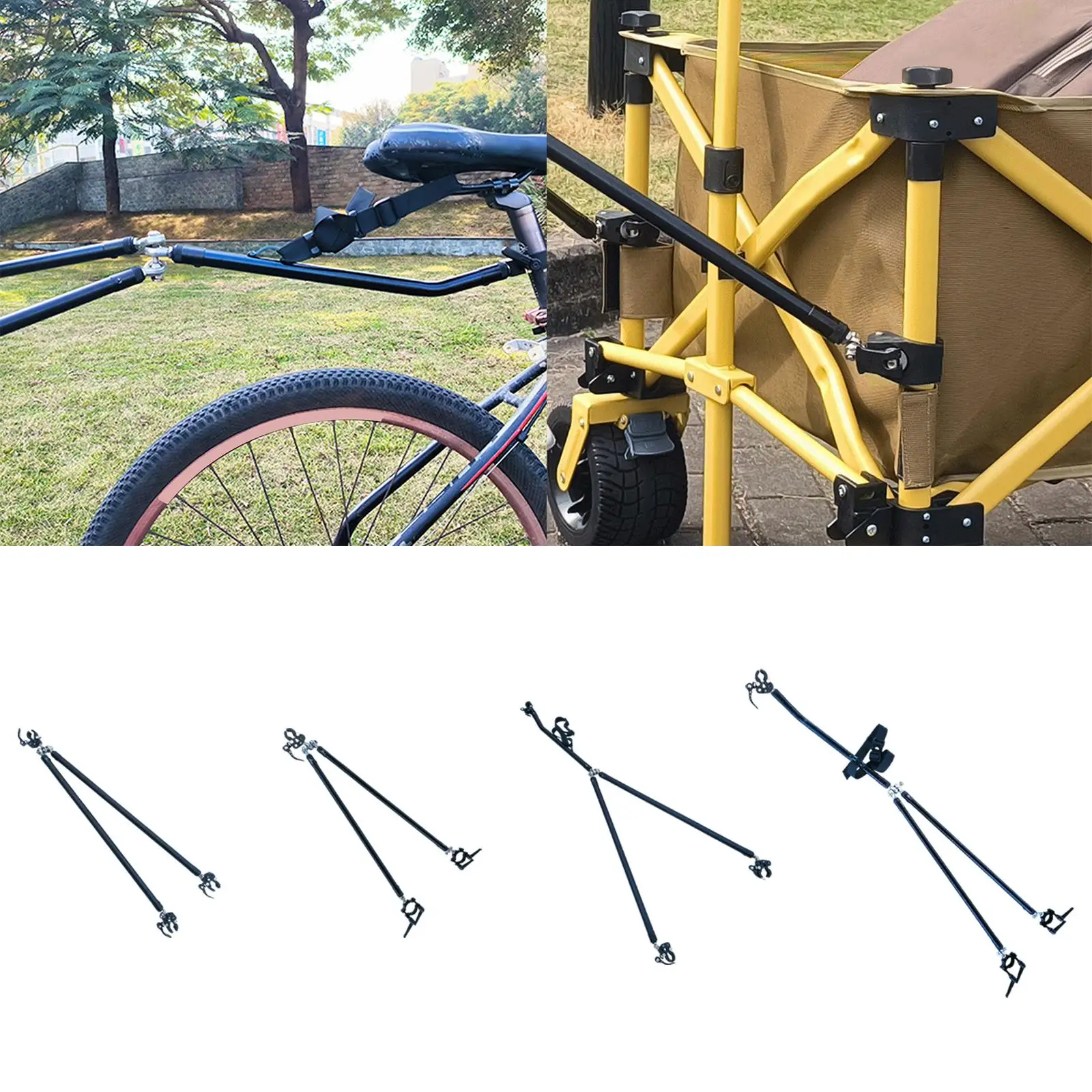 

Bike Trailer Hitch Portable Attachment Coupler Bicycle Trailer Rod for Road Bike Mountain Bike Outdoor Activities Camping Travel