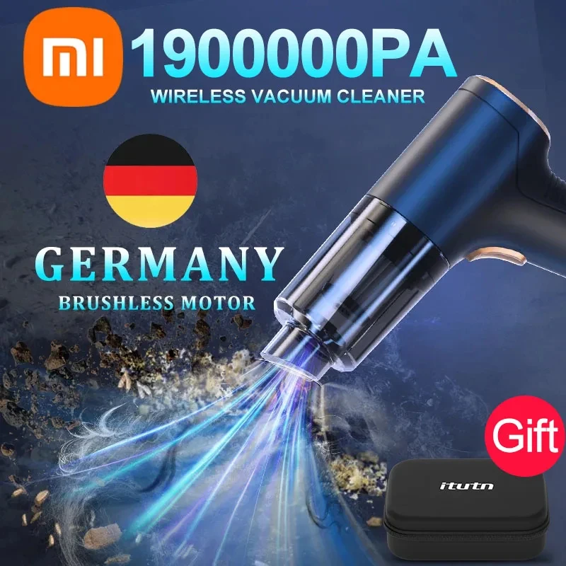 

NEW Xiaomi 1900000Pa Wireless Car Vacuum Cleaner Strong Suction Handheld Robot Home & Car Dual USE Mini Vacuum Cleaner Appliance