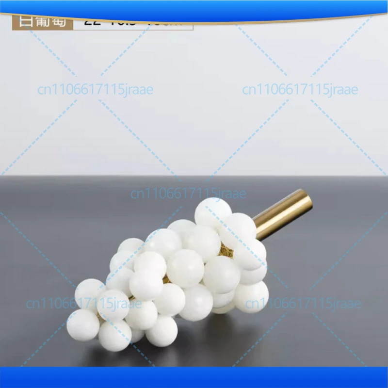 Minimalism Marble Grape String Sculpture Desk Decoration Imitation Grape Fruit Statue Room Aesthetics Decor Crafts Ornaments