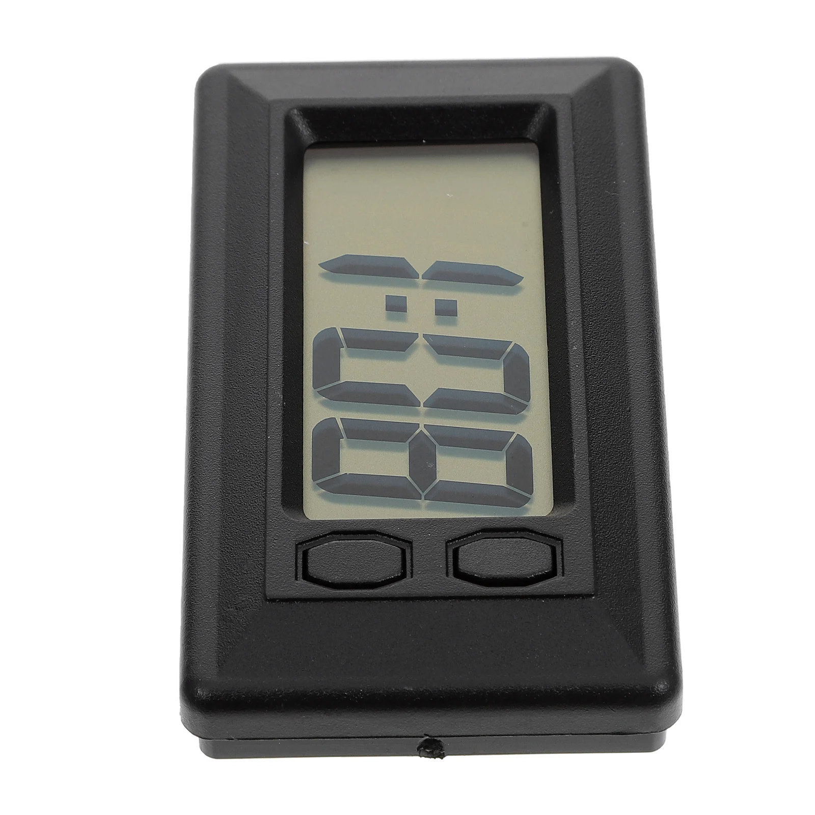 

Electronic Clock Calendar Mini Clock Desk Alarm Black Travel Accessories Thin Plastic Easy Read Practical Design Car