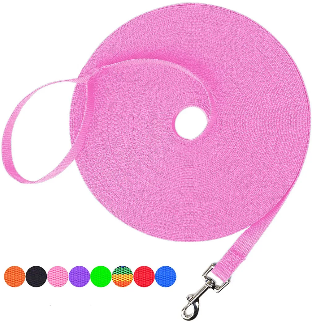 Pet Leash 3M 6M 10M 20M 50M Dog Puppy Obedience Recall Training Agility Lead Training Leash for Training Play Camping Backyard