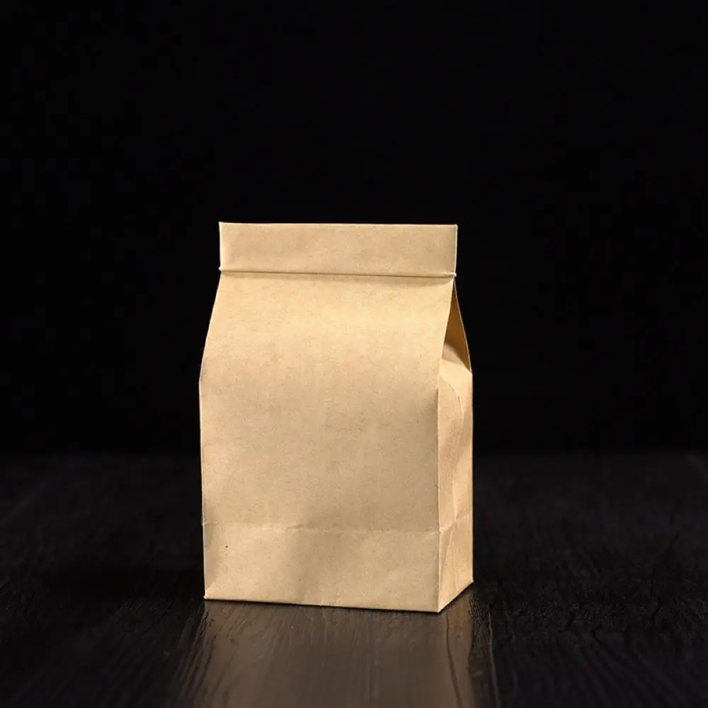 Small Medium Large Kraft Paper Tea Bag Heat Sealable Foil Pouch For Loose Leaf Storage Eco Friendly Food Packaging