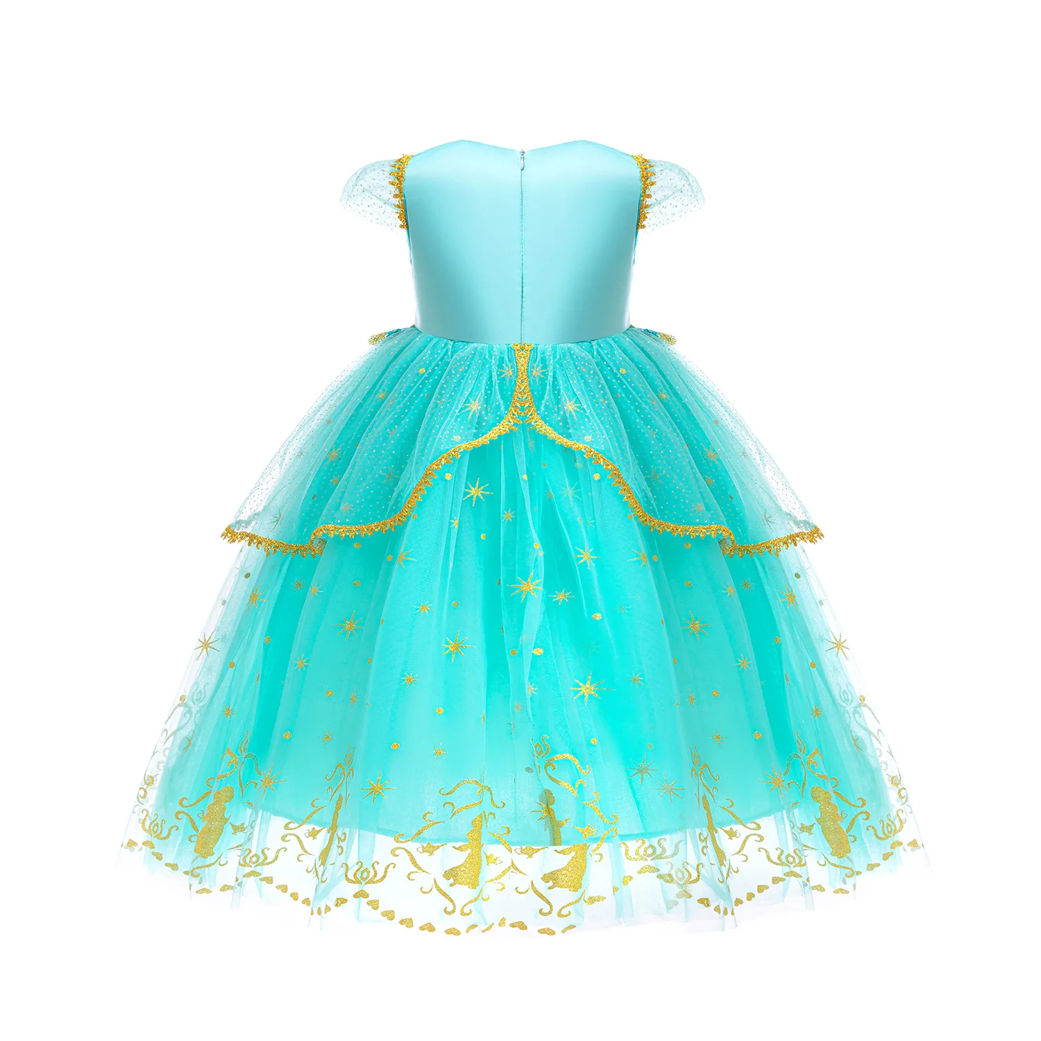 Jasmine Princess Cosplay Costume Girl Live Action Movie Role Playing Dress  Luxury Fluffy Tassel Dress Elegant Gowns - AliExpress 1501