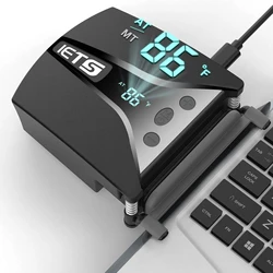 Laptop Fan Cooler with Temperature Display Notebook Radiator Rapid Cooling Adjustable Speed AutoTemp Detection for Gaming Laptop
