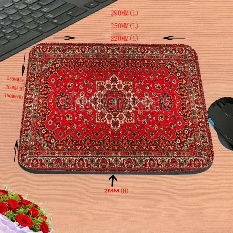 Mairuige 18*22/25*29CM Mouse Pad Persian Carpet Style Rubber Non-slip Laptop Gaming Mouse Pads Desk Mat Table Gaming Pc Office