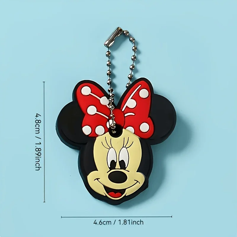 disney Mickey Minnie Alien Stitch key chain,key protective covers, funny key  covers，Couple keychains, backpack pendants