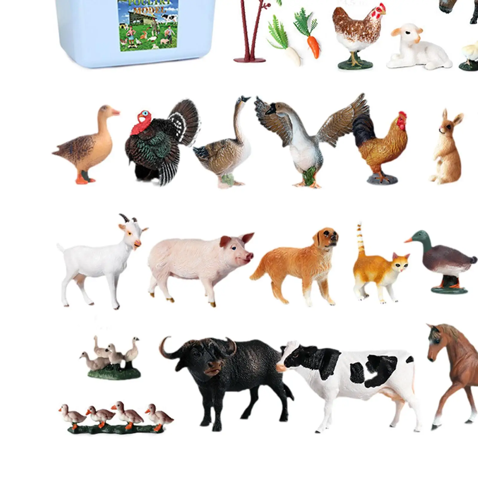 Simulation Animal Figures for Teaching Prop Desktop Ornament Party Supplies