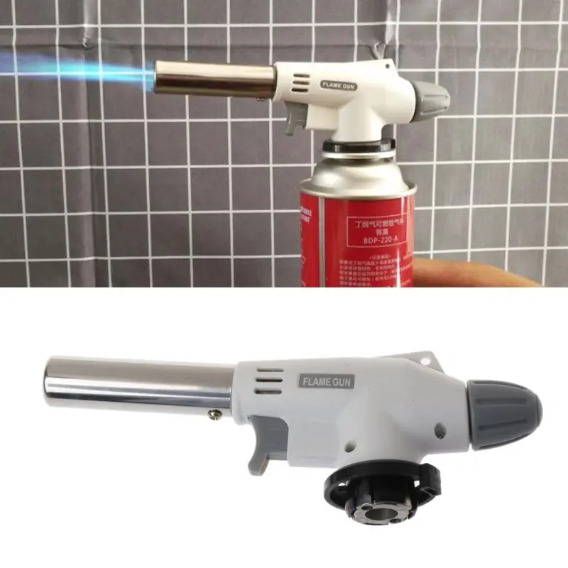 Torch Kitchen Blow Torch 360° 1350℃ for Creme Brulee BBQ Baking Professional Family Cooks Durable Wind Drop Shipping