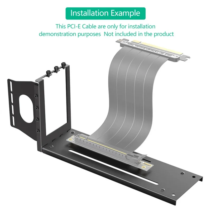 Z Video Card Holder Support Graphics Card Bracket 3 Slots Metal Vertical GPU Stand