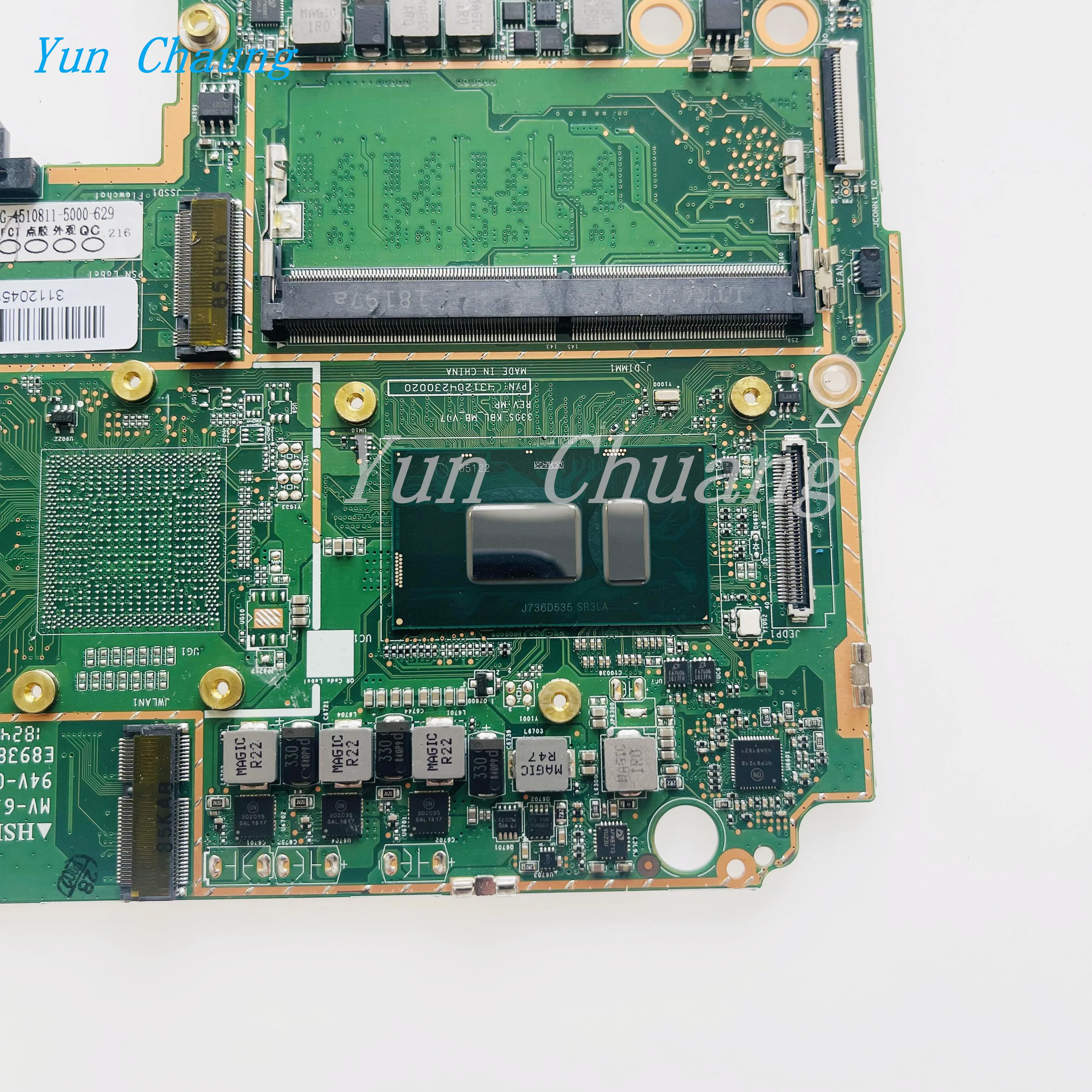 Imagem -05 - Placa-mãe do Portátil para Lenovo Ideapad Processador Central Núcleo i3 i5 i7 Uma 4gb Ram Ddr4 5b20s71219 Ideapad 330s15ikb 330s-14ikb Trabalho de 100