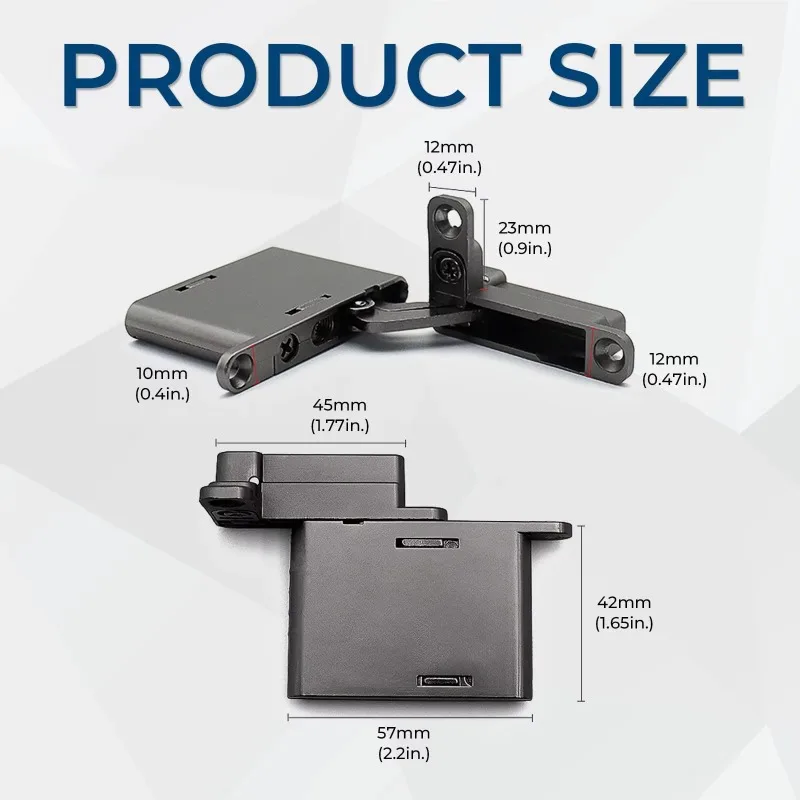 Silent buffer adjustable hidden wooden glass door hinge 105 degree embedded hinge simple world hinge
