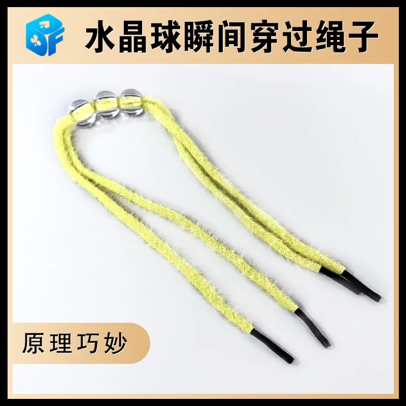 Grandma\'s Miracle Rope through ball magic tricks Magician Magia Props Stage Illusions Gimmicks Comedy Accessories Funny