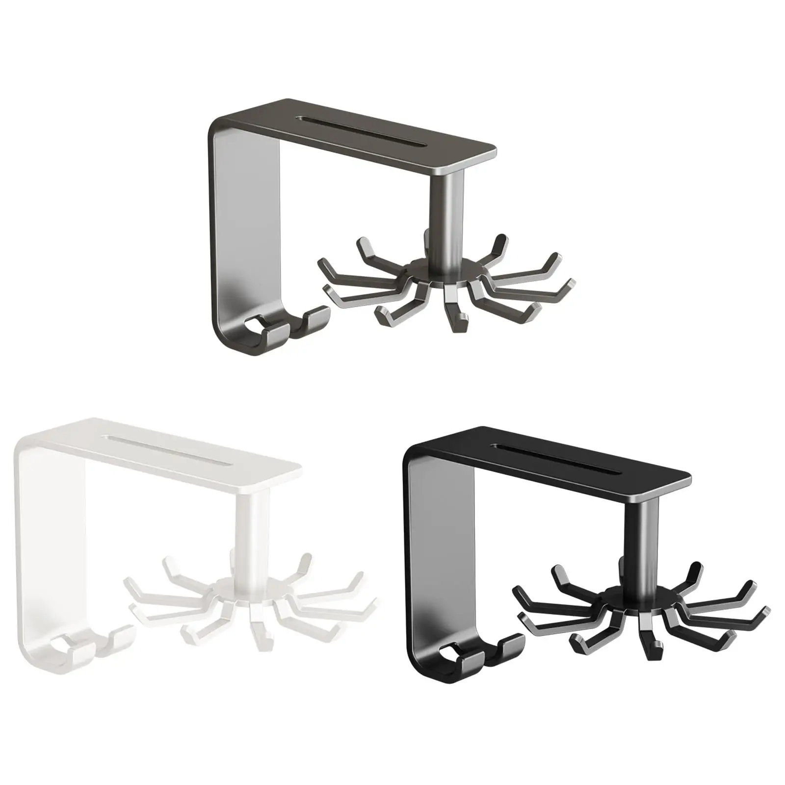 

Utensils Hanging Rack Wall Mounted Kitchen Utensil Hooks Kitchen Wall Organizer for Cutting Board Pans Gloves Towel Whisk