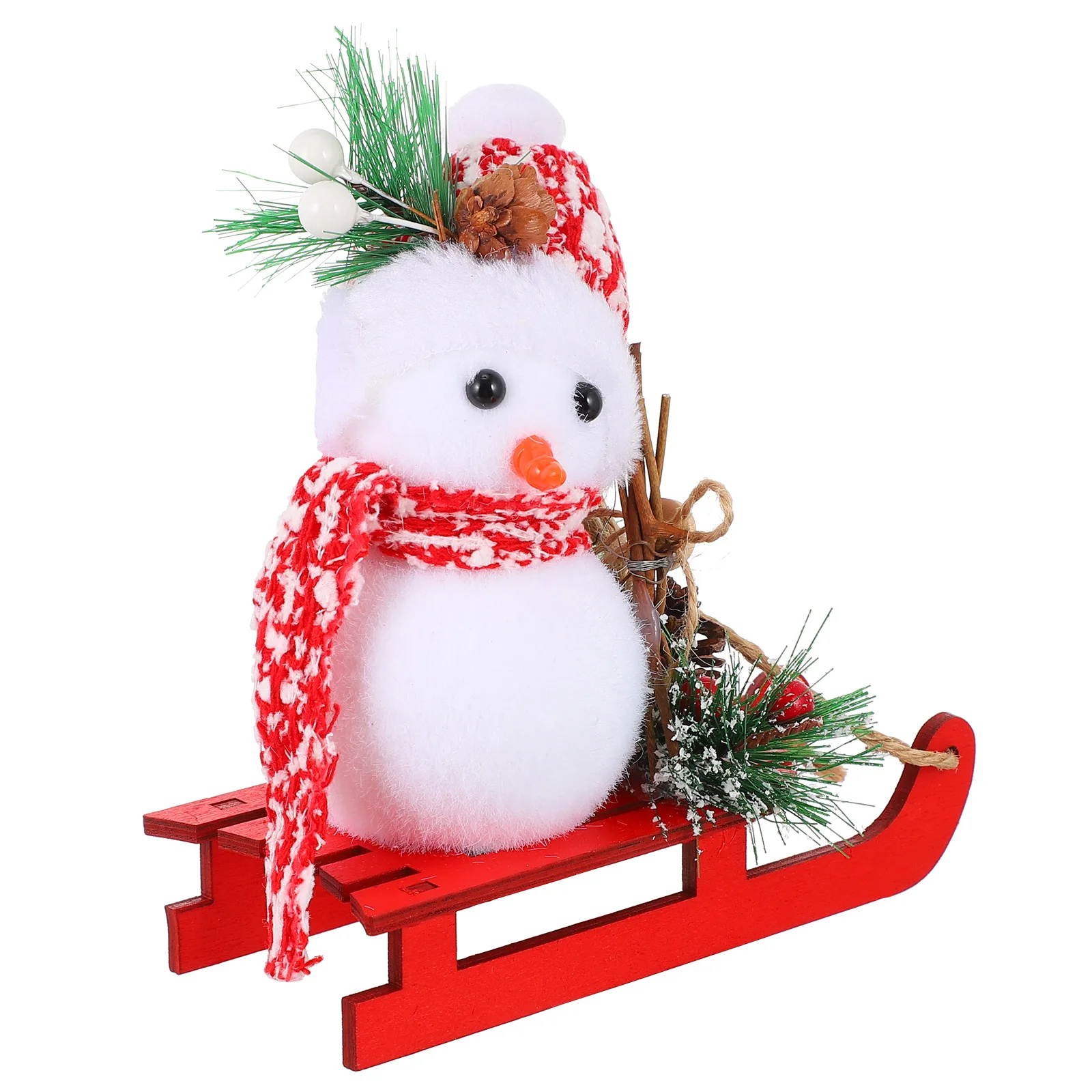 

Christmas Snowman Ornaments Xmas Themed Decor Mini Figurines Light Wear Resistant Realistic Shape Bright Colors Home