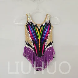 LIUHUO Rhythmic Gymnastics Leotard Competitive Cheerleading Performance For Children