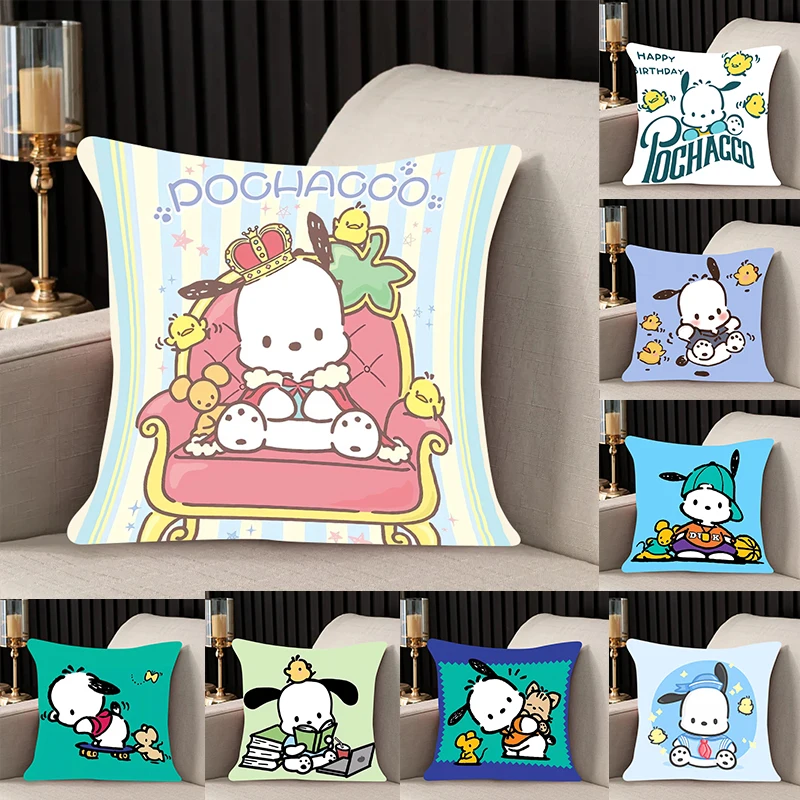 

Pillow Cover Pochacco Birthday Wedding Gifts 50x50 Cushions Covers Dakimakura Throw Pillows iving room Pillowcase lovely 40x40