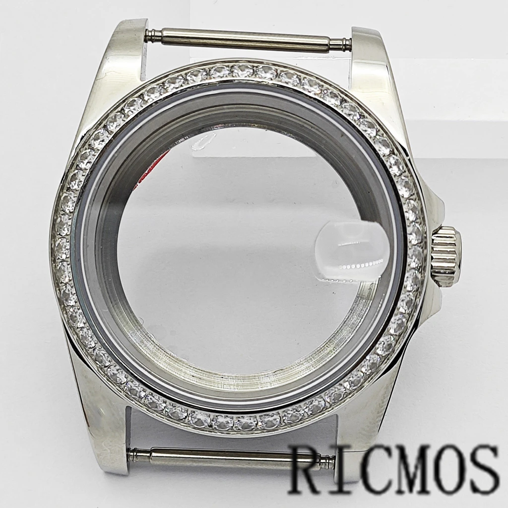 

Корпус для часов с бриллиантами 36/39 мм для DATEJUST с сапфировым стеклом, водонепроницаемый, подходит для NH35 NH36 ETA2836 Miyota8215 DG2813