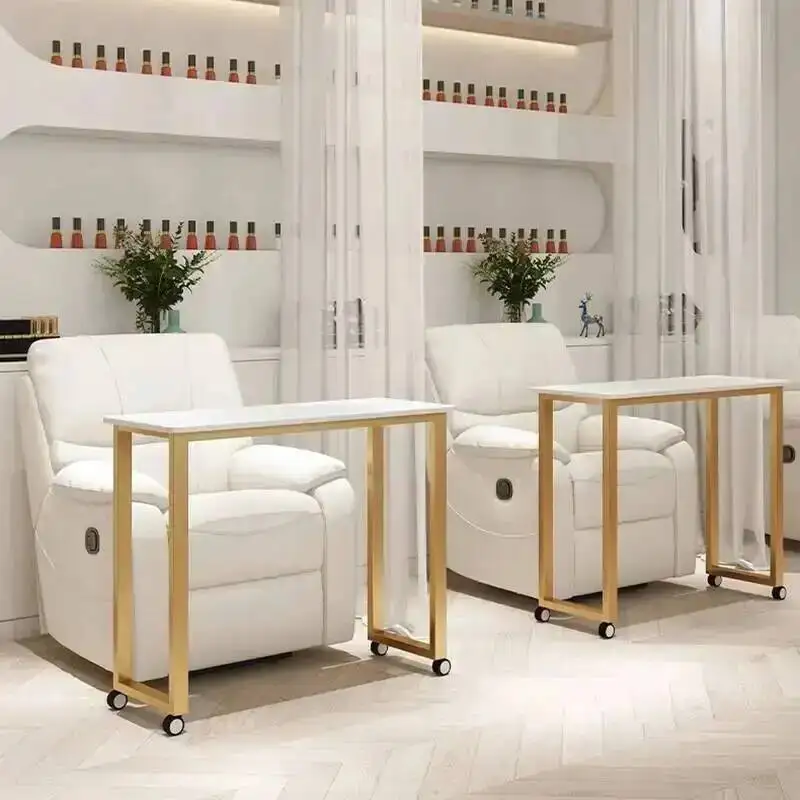

Мобильный столик для ногтей, специальный однослойный столик для ногтей с колесом, простая портативная мебель для салона красоты Mesa De Manicura
