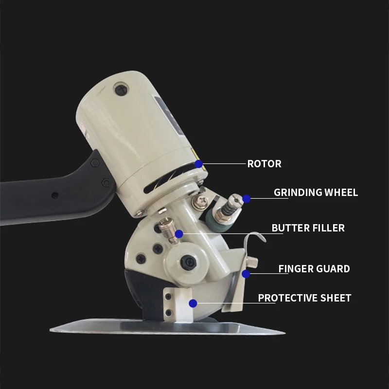 YJ-90B Round Knife Electric Scissors Hand Push Round Knife Cutting Machine Electric Round Knife Cloth Cutting Machine