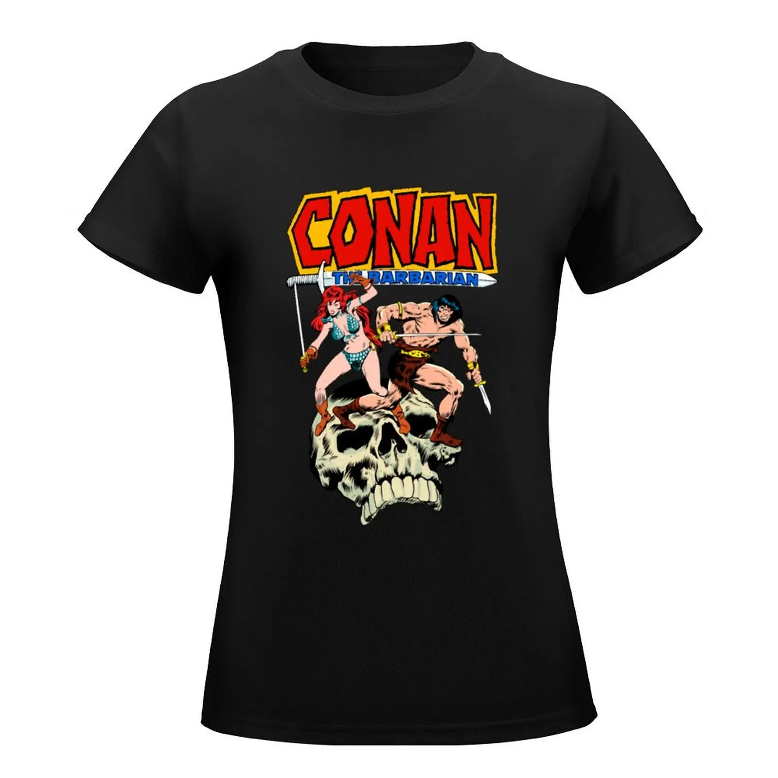 Conan The Barbarian Conan and Red Sonja T-Shirt cute tops shirts graphic tees aesthetic clothes Woman clothing