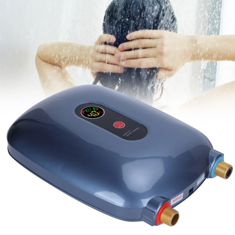 Electric Hot Water Heater 3-Second Household Instant Water Heating Bathroom Shower Heater 3000W