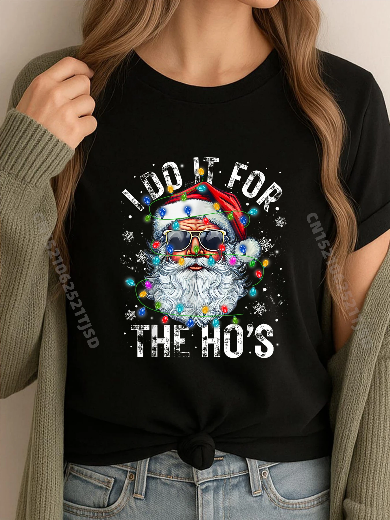 

Забавный рождественский Санта-Клаус, я делаю это на чучес, милая рождественская мужская одежда, 2025Camisetas с надписью