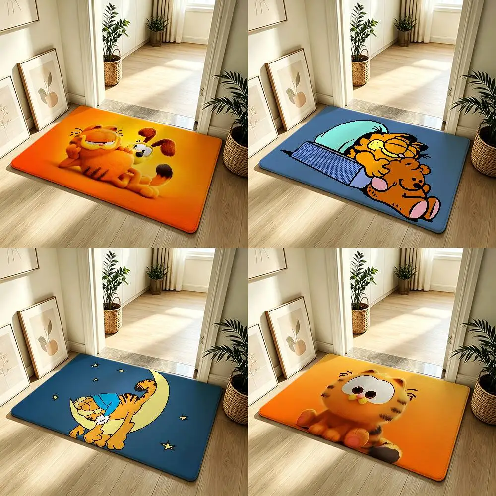 Anime-G-garfieldS Kawaii Carpet Bathroom Anti-slip Mat Door Mat Home Decoration Mat Entrance Door Mat Scratch-resistant Door Mat