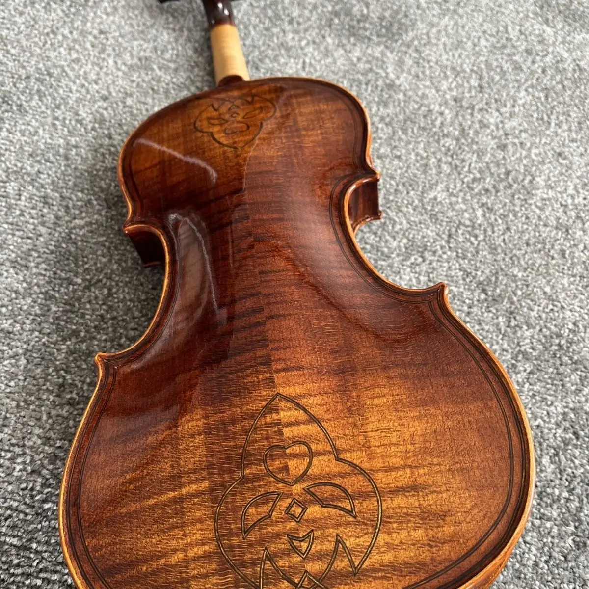 

gt2405054/4 Handmade Pattern Violin Handmade Double Thread Craft Italian Tiger Pattern