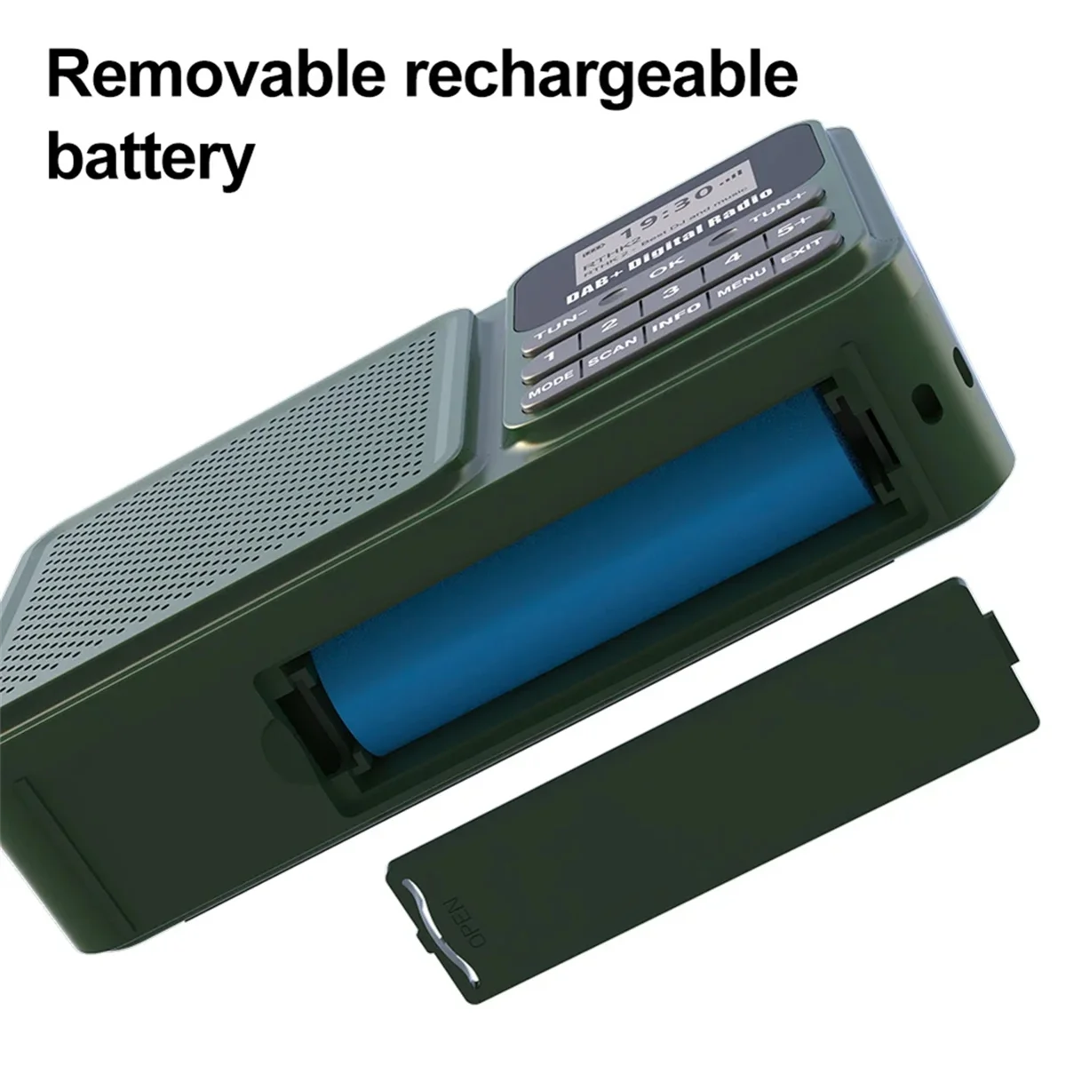 New Tech Portable + Digital Radio Solar Powered Bluetooth FM Radio Supports U Disk TF Card Mp3 Play Loudspeaker LCD Display