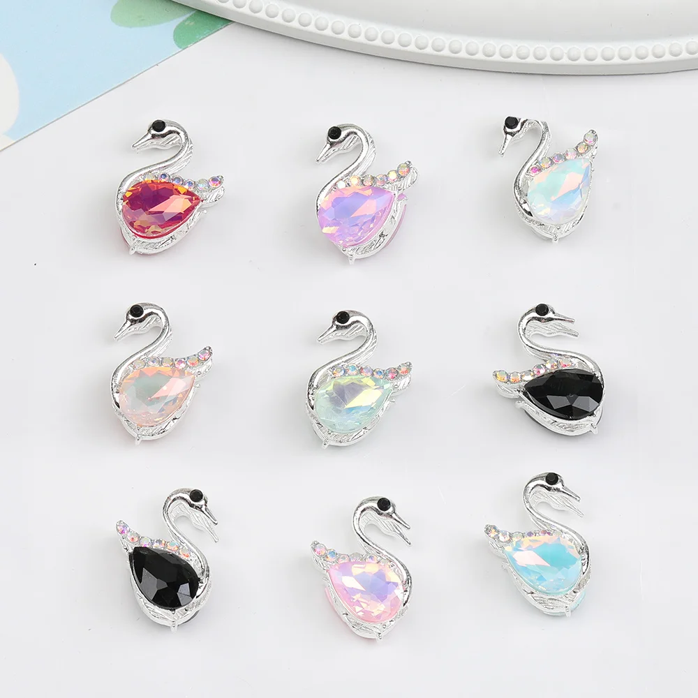 

Cordial Design 40Pcs 20*23MM Metal Bead/Hand Made/Jewelry Findings & Components/Rhinestone Effect/Bird Shape/DIY Beads #17451