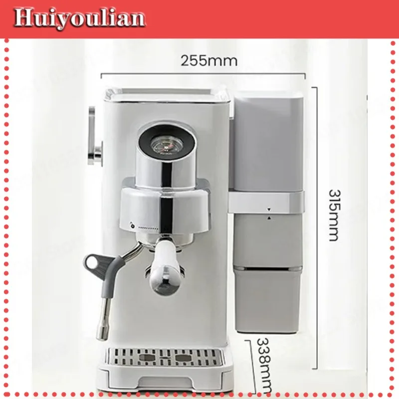 For PE3663max Coffee Machine Home Italian American Hand Brew Coffee Maker with Grinder All in One Easy Clean