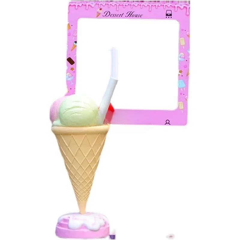 

Simulation Dessert Ice Cream Ice Cream Decoration FRP Donut Candy Sculpture
