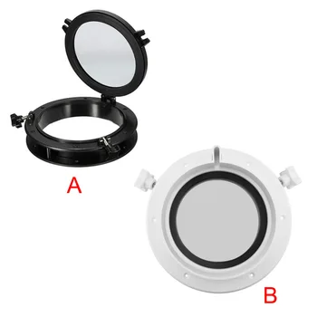 ABS Rundes Bullauge für Bullauge, Fischerboote, Anschlussloch, rostfrei, sonnenfest, 4 mm gehärtetes Glas, wasserdichtes Öffnungsfenster