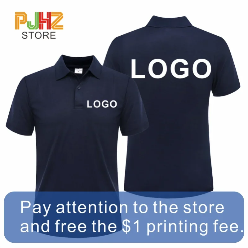 

Casual Cheap Polo Shirt Breathable Short Sleeve Personal Company Group Logo Design Men and Women Custom Top Print Embroidery