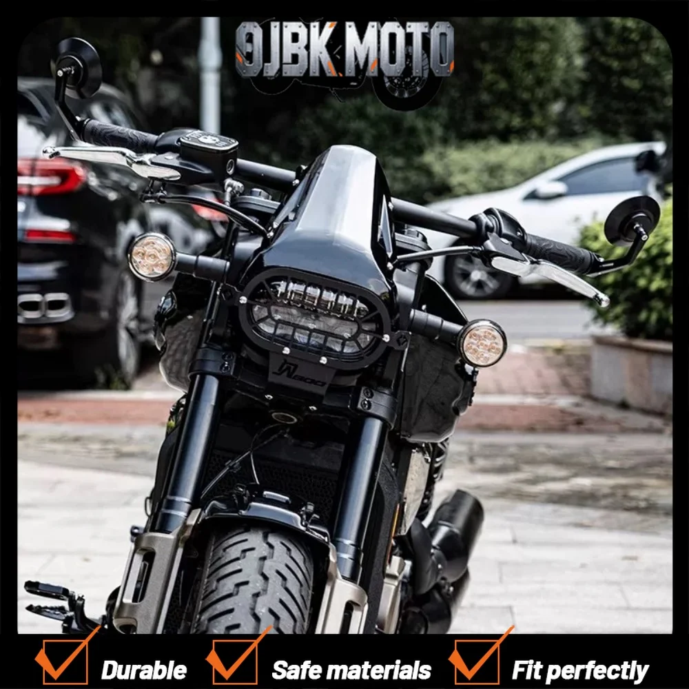 

【Perfect fit】Retro headlight grille cover/net for QJMOTOR SRV 600 retro motorcycle modification