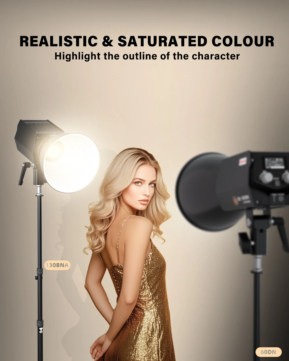 

Ifootage Anglerfish SL1 60DN Studio Light Portable LED Photography Light App-Controlled with Low Blue Light for Studio & Video