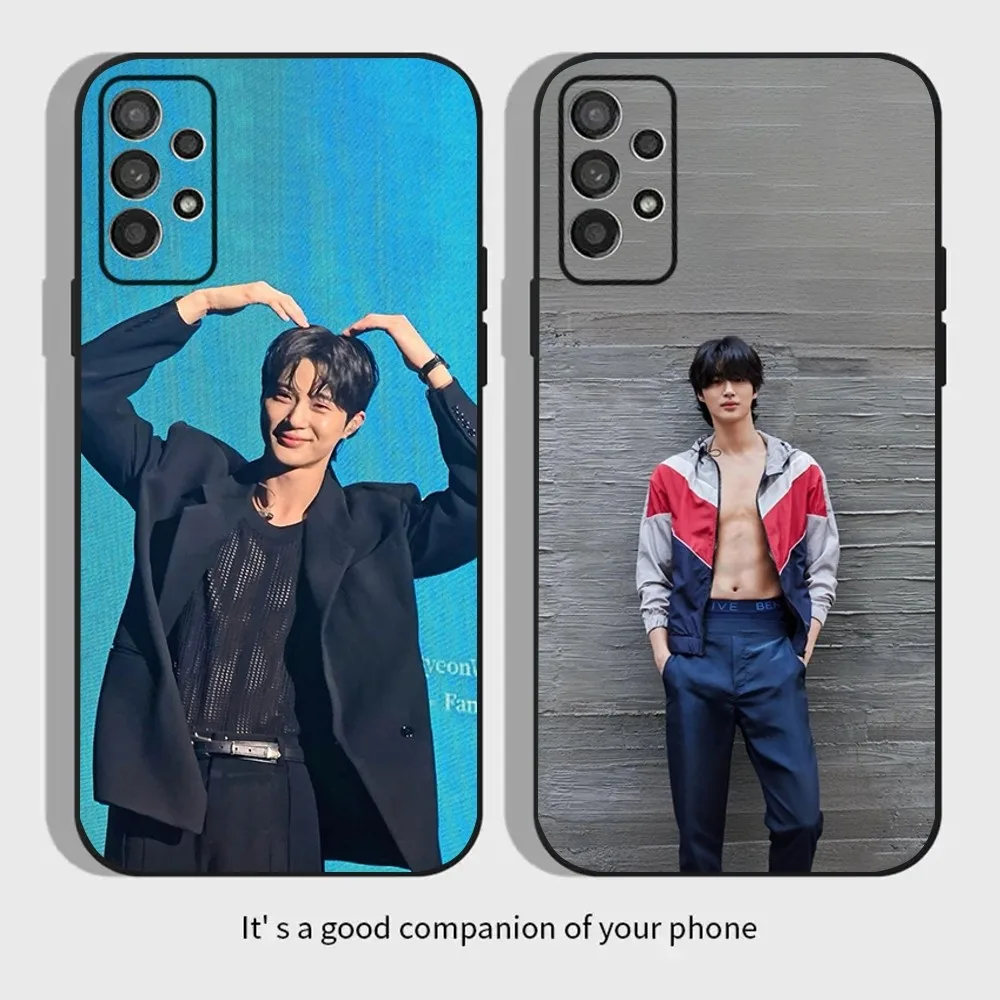 Byeon Woo S-Seok Korea Actor Phone Case For Samsung Galaxy A13,A21s,A22,A31,A32,A52,A53,A71,A80,A91 Soft Black Cover