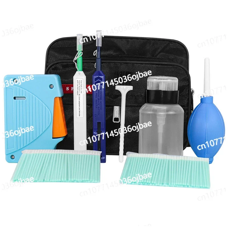 Fiber Endface Cleaning Tool Kit, Cassette Fiber Cleaning Box Set, Fiber Cleaning Pen, 1.25mm, 2.5mm