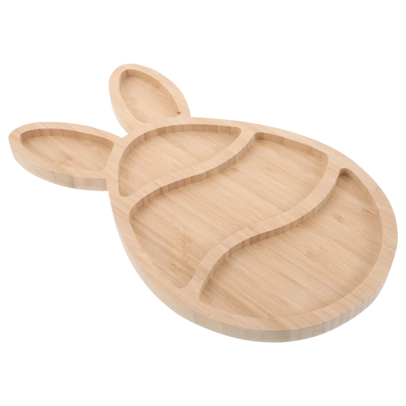 

Wooden Rabbit Tray Double Sided Cutting Board Fruit Dessert Tray Farmhouse Wood Quadrate Shape Kitchen Party Plate Dry Fruit