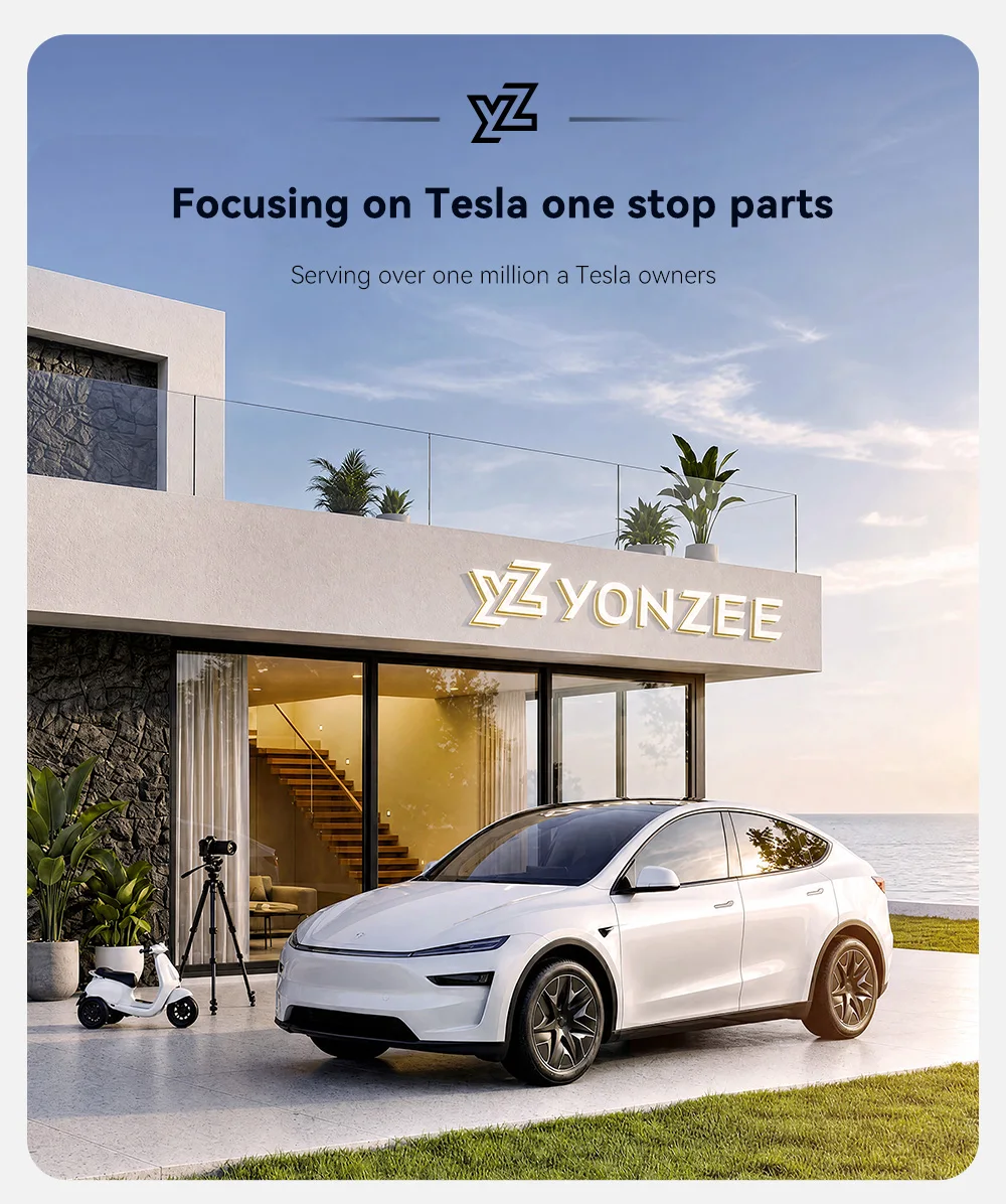 YZ für Tesla Model Y YL Juniper 2026 Auto-Aufbewahrungsbox unter dem hinteren Luftauslass Organizer-Box mit Deckel Auto-Innenausstattung – Detail 1