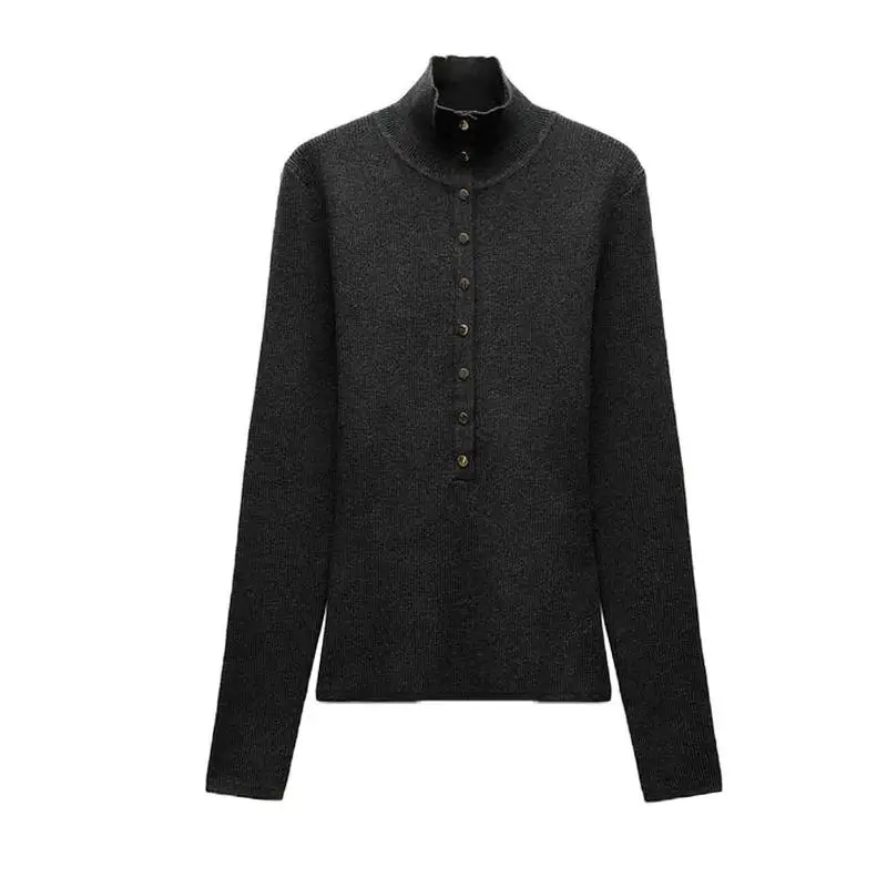 Sweet Sle Women's Knitted  irt ort Top Long Sve Autumn Winter New Arrival Polyester Fiber Regular Sve Length